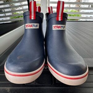 Xtratuf Ankle Deck Boots for Kids - Navy - 3 Kids